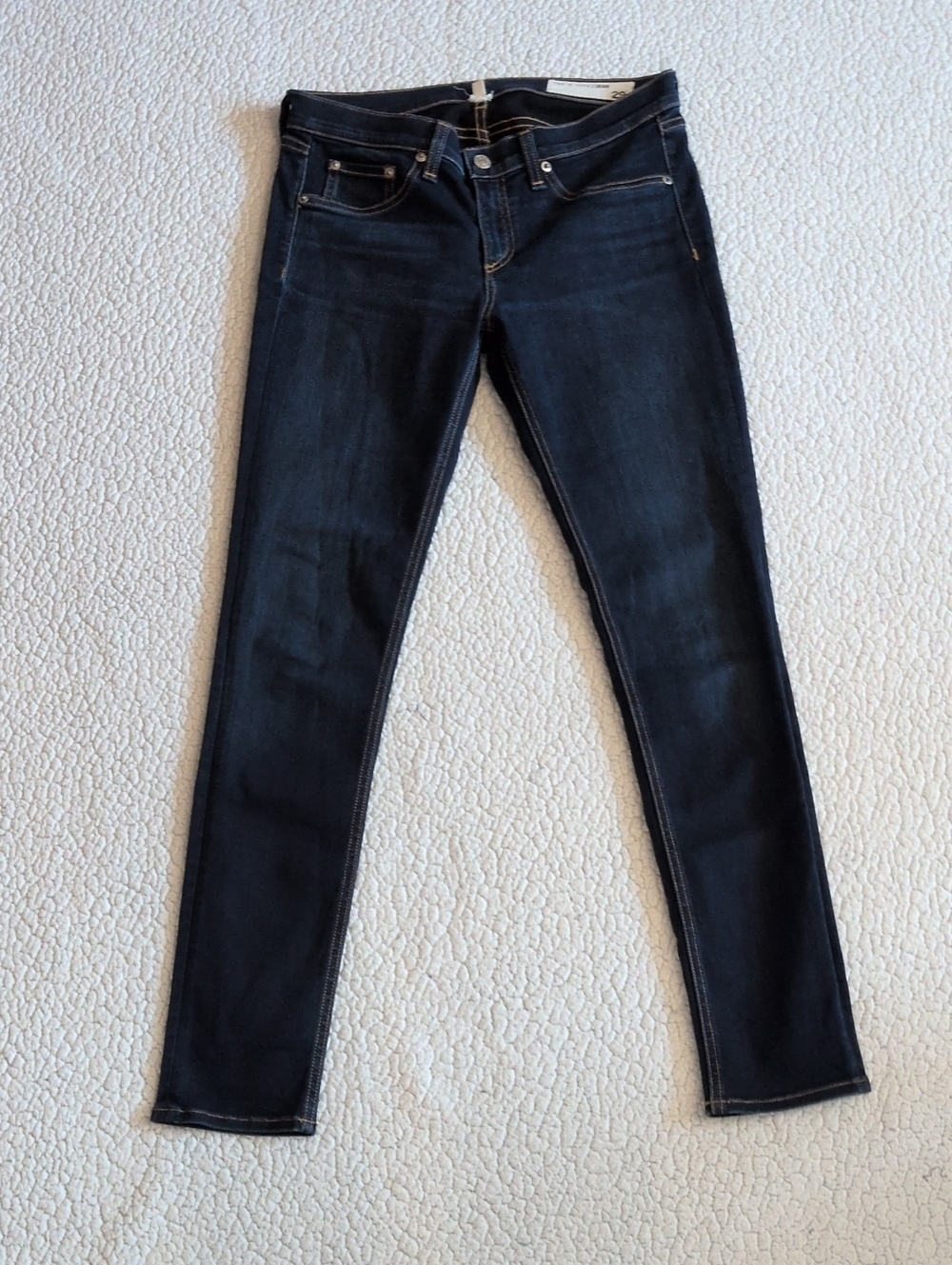 Rag&Bone Dark Wash Skinny USA Made Cotton Blend Bedford Jeans Maximalists B